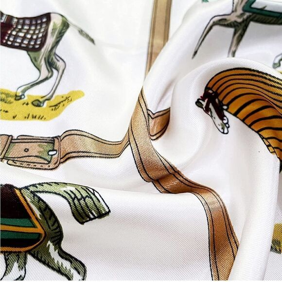 Horse and Saddle Silky Scarf main image 6